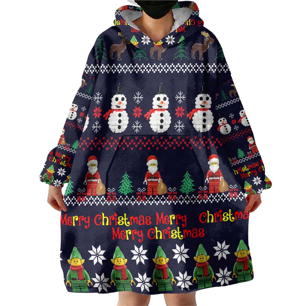 Lego Awesome Christmas Wearable Blanket Hoodie Funny Xmas Holiday Patterns - Wonder Print Shop