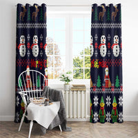 Lego Awesome Christmas Window Curtain Funny Xmas Holiday Patterns - Wonder Print Shop