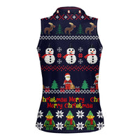 Lego Awesome Christmas Women Sleeveless Polo Shirt Funny Xmas Holiday Patterns - Wonder Print Shop