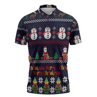 Lego Awesome Christmas Zipper Polo Shirt Funny Xmas Holiday Patterns - Wonder Print Shop