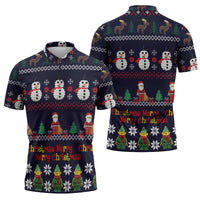 Lego Awesome Christmas Zipper Polo Shirt Funny Xmas Holiday Patterns - Wonder Print Shop