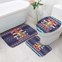 Don't Be A Normal Dog Dad Christmas Bathroom Set Funny Xmas Holiday Patterns - Wonder Print Shop