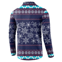 Don't Be A Normal Dog Dad Christmas Button Sweatshirt Funny Xmas Holiday Patterns - Wonder Print Shop