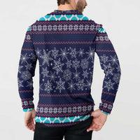 Don't Be A Normal Dog Dad Christmas Button Sweatshirt Funny Xmas Holiday Patterns - Wonder Print Shop