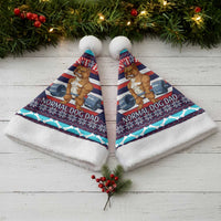 Don't Be A Normal Dog Dad Christmas Santa Hat Funny Xmas Holiday Patterns - Wonder Print Shop