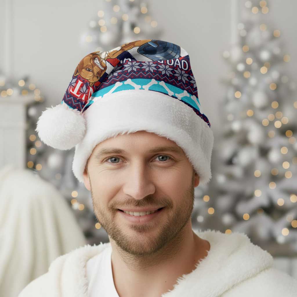 Don't Be A Normal Dog Dad Christmas Santa Hat Funny Xmas Holiday Patterns - Wonder Print Shop