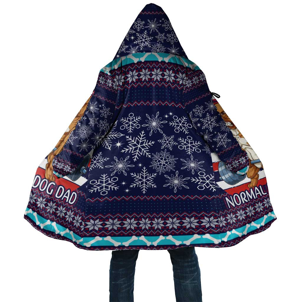 Don't Be A Normal Dog Dad Christmas Cloak Funny Xmas Holiday Patterns - Wonder Print Shop