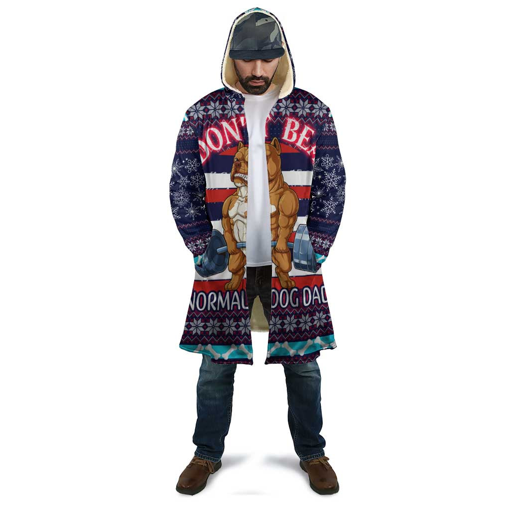 Don't Be A Normal Dog Dad Christmas Cloak Funny Xmas Holiday Patterns - Wonder Print Shop