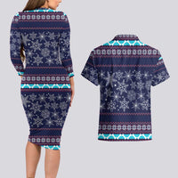 Don't Be A Normal Dog Dad Christmas Couples Matching Long Sleeve Bodycon Dress and Hawaiian Shirt Funny Xmas Holiday Patterns - Wonder Print Shop