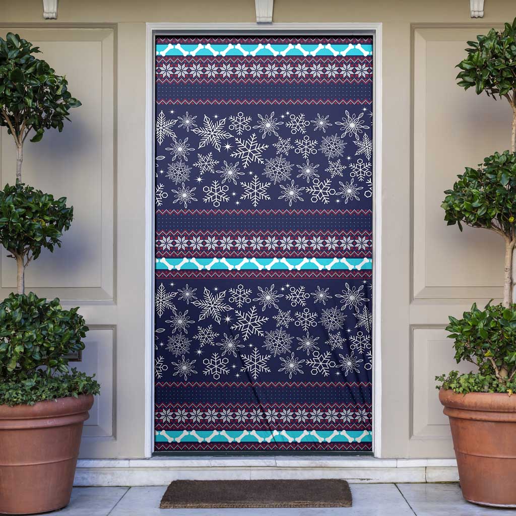 Don't Be A Normal Dog Dad Christmas Door Cover Funny Xmas Holiday Patterns - Wonder Print Shop