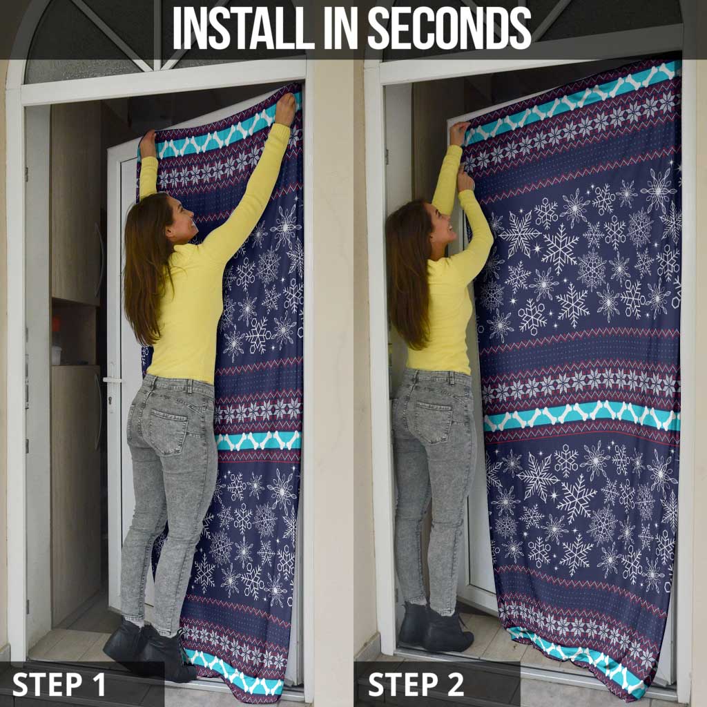 Don't Be A Normal Dog Dad Christmas Door Cover Funny Xmas Holiday Patterns - Wonder Print Shop