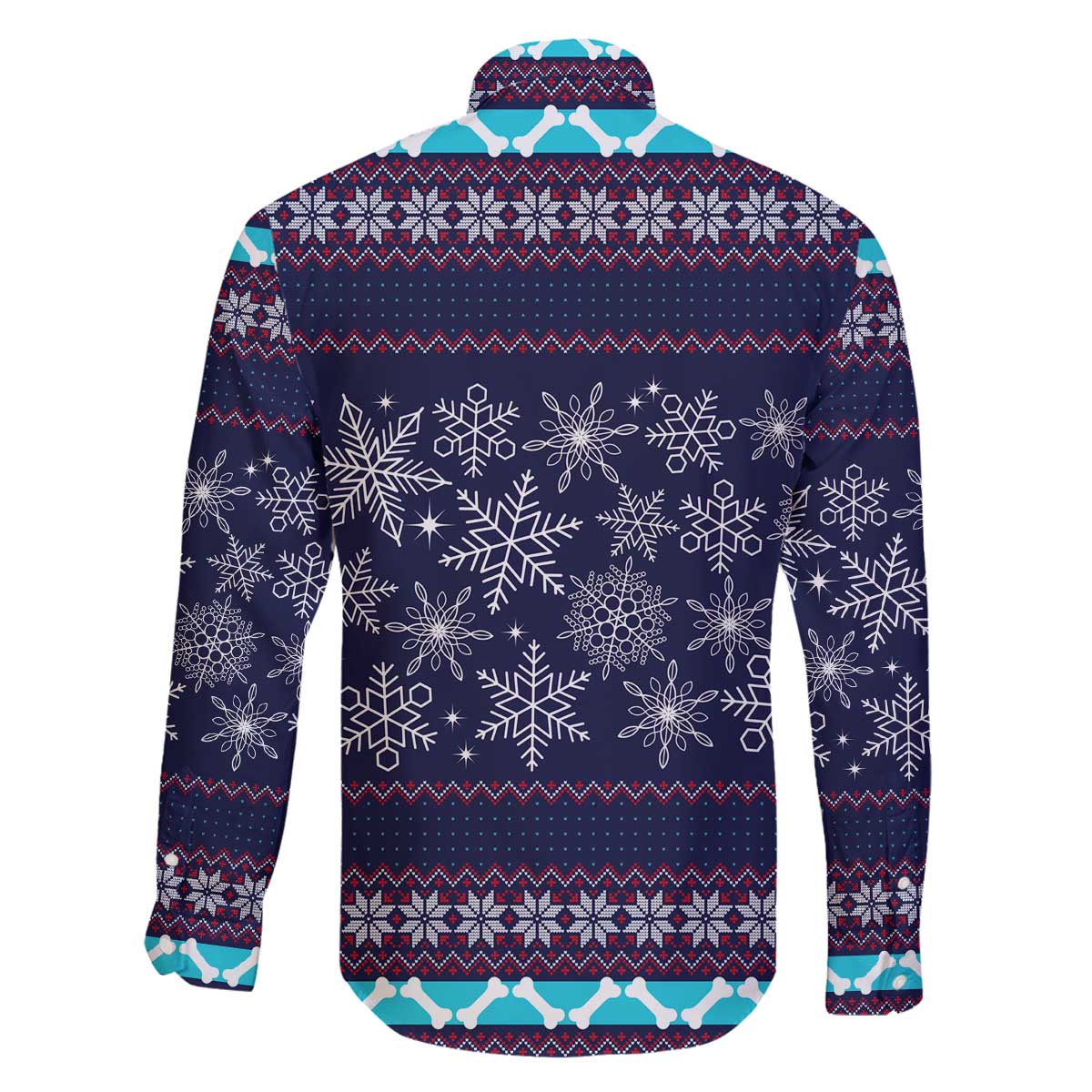 Don't Be A Normal Dog Dad Christmas Family Matching Off The Shoulder Long Sleeve Dress and Hawaiian Shirt Funny Xmas Holiday Patterns - Wonder Print Shop