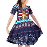 Don't Be A Normal Dog Dad Christmas Family Matching Off Shoulder Short Dress and Hawaiian Shirt Funny Xmas Holiday Patterns - Wonder Print Shop