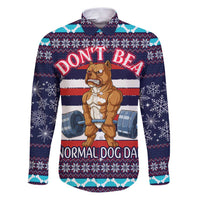 Don't Be A Normal Dog Dad Christmas Family Matching Puletasi and Hawaiian Shirt Funny Xmas Holiday Patterns - Wonder Print Shop