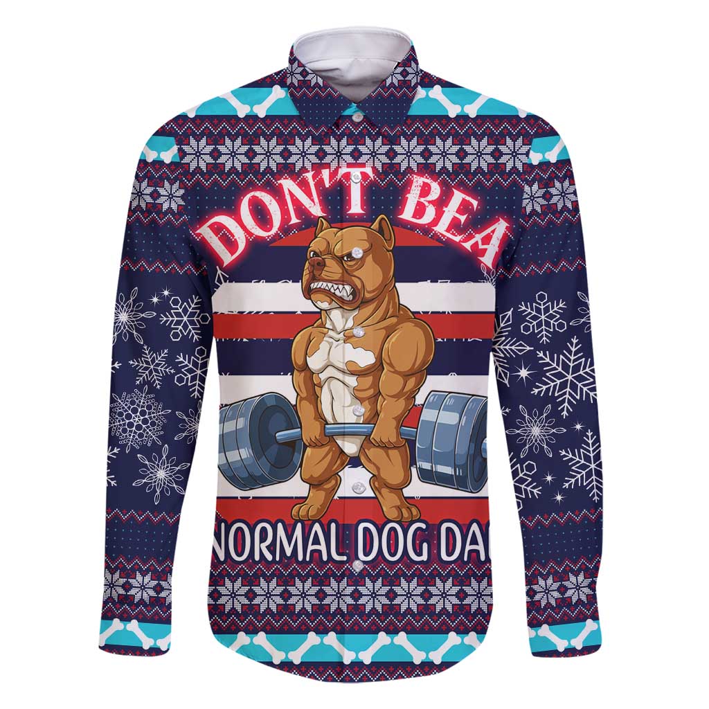 Don't Be A Normal Dog Dad Christmas Family Matching Tank Maxi Dress and Hawaiian Shirt Funny Xmas Holiday Patterns - Wonder Print Shop