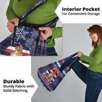 Don't Be A Normal Dog Dad Christmas Grocery Bag Funny Xmas Holiday Patterns - Wonder Print Shop