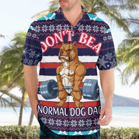 Don't Be A Normal Dog Dad Christmas Hawaiian Shirt Funny Xmas Holiday Patterns - Wonder Print Shop