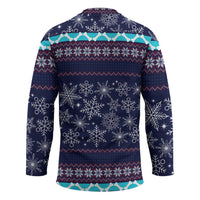 Don't Be A Normal Dog Dad Christmas Hockey Jersey Funny Xmas Holiday Patterns - Wonder Print Shop