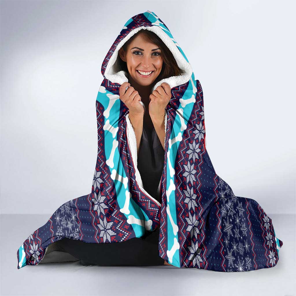 Don't Be A Normal Dog Dad Christmas Hooded Blanket Funny Xmas Holiday Patterns - Wonder Print Shop