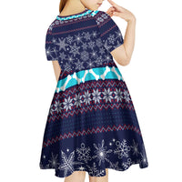 Don't Be A Normal Dog Dad Christmas Kid Short Sleeve Dress Funny Xmas Holiday Patterns - Wonder Print Shop