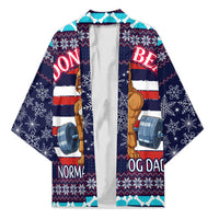 Don't Be A Normal Dog Dad Christmas Kimono Funny Xmas Holiday Patterns - Wonder Print Shop