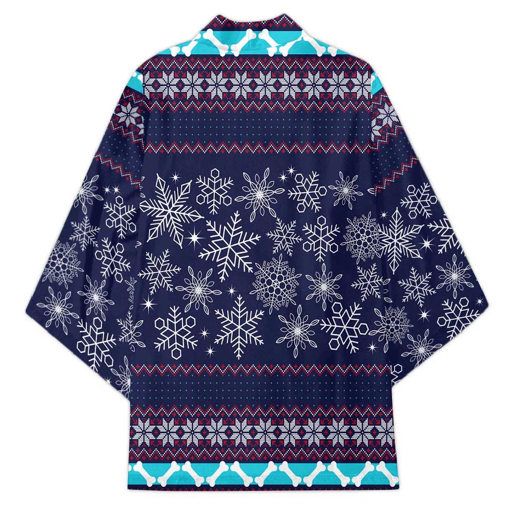 Don't Be A Normal Dog Dad Christmas Kimono Funny Xmas Holiday Patterns - Wonder Print Shop