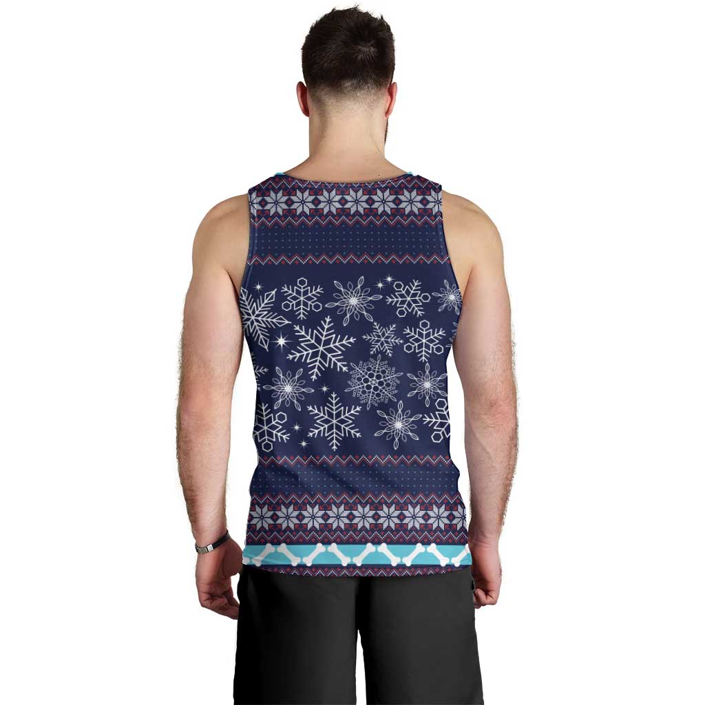 Don't Be A Normal Dog Dad Christmas Men Tank Top Funny Xmas Holiday Patterns - Wonder Print Shop