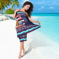 Don't Be A Normal Dog Dad Christmas Sarong Funny Xmas Holiday Patterns - Wonder Print Shop