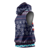 Don't Be A Normal Dog Dad Christmas Sleeveless Hoodie Funny Xmas Holiday Patterns - Wonder Print Shop