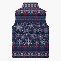 Don't Be A Normal Dog Dad Christmas Sleeveless Puffer Jacket Funny Xmas Holiday Patterns - Wonder Print Shop