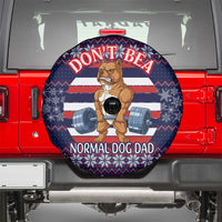 Don't Be A Normal Dog Dad Christmas Spare Tire Cover Funny Xmas Holiday Patterns - Wonder Print Shop