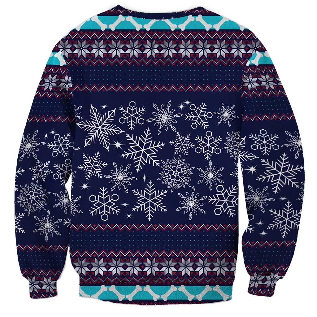 Don't Be A Normal Dog Dad Christmas Sweatshirt Funny Xmas Holiday Patterns - Wonder Print Shop