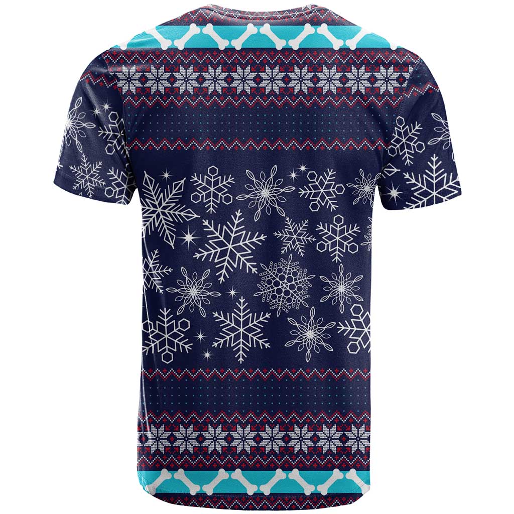 Don't Be A Normal Dog Dad Christmas T Shirt Funny Xmas Holiday Patterns - Wonder Print Shop
