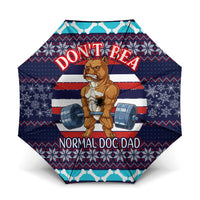 Don't Be A Normal Dog Dad Christmas Umbrella Funny Xmas Holiday Patterns - Wonder Print Shop