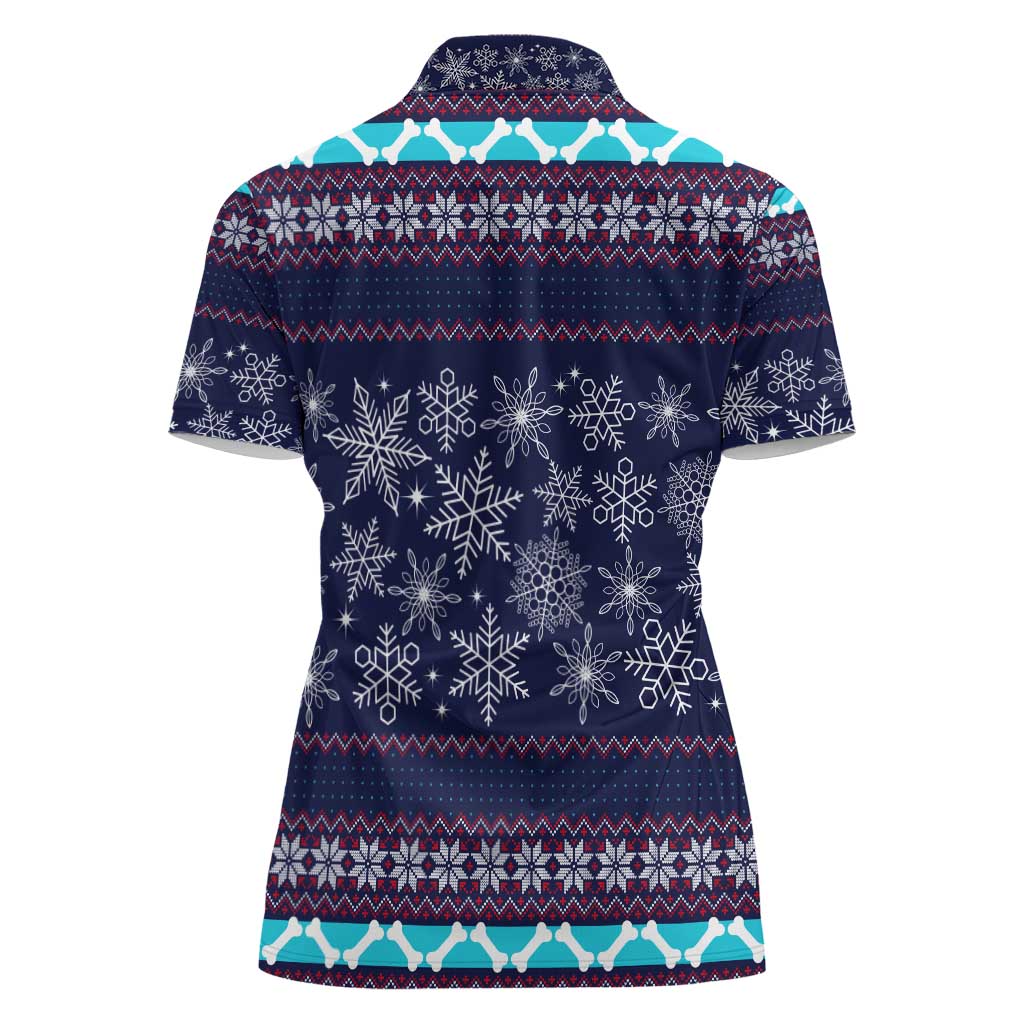 Don't Be A Normal Dog Dad Christmas Women Polo Shirt Funny Xmas Holiday Patterns - Wonder Print Shop