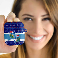 Dolphin Couple Christmas AirPods Case Funny Xmas Holiday Patterns - Wonder Print Shop