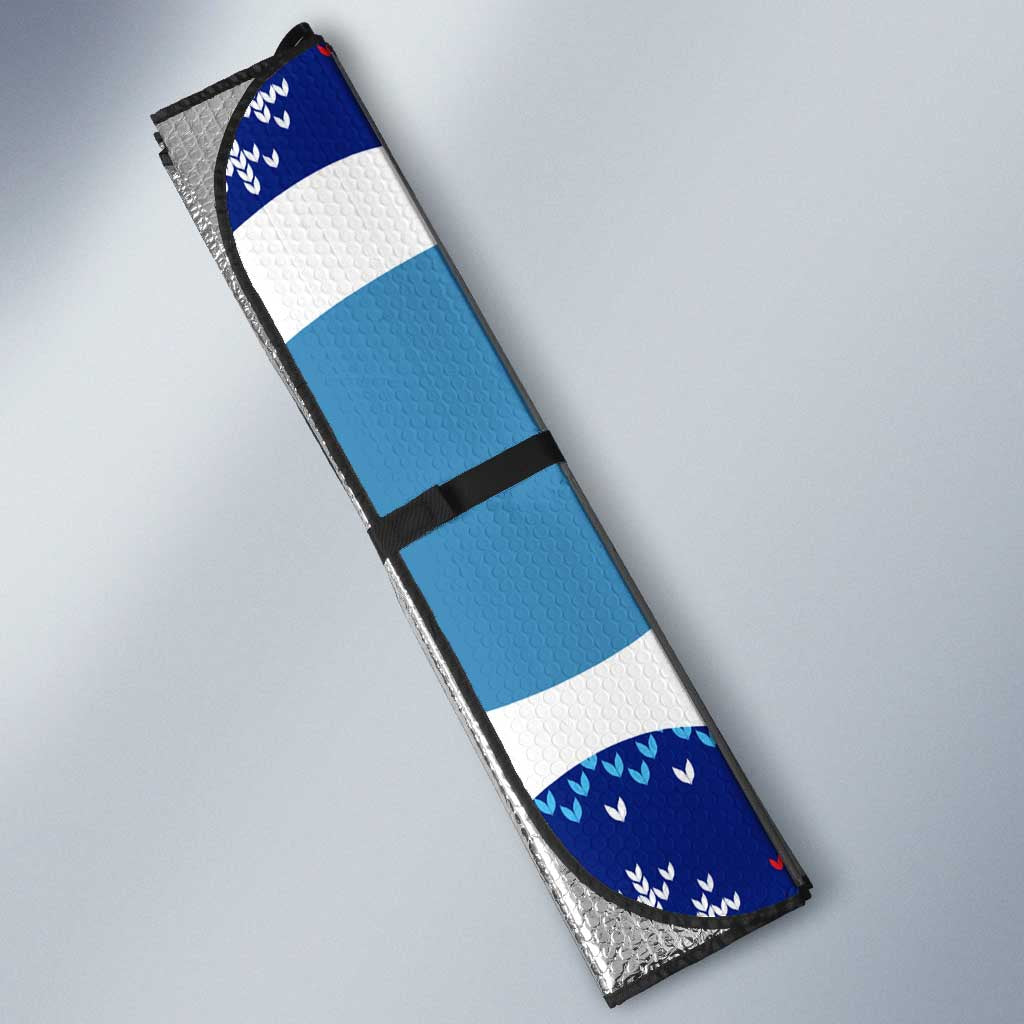 Dolphin Couple Christmas Auto Sun Shade Funny Xmas Holiday Patterns - Wonder Print Shop