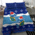 Dolphin Couple Christmas Bedding Set Funny Xmas Holiday Patterns - Wonder Print Shop