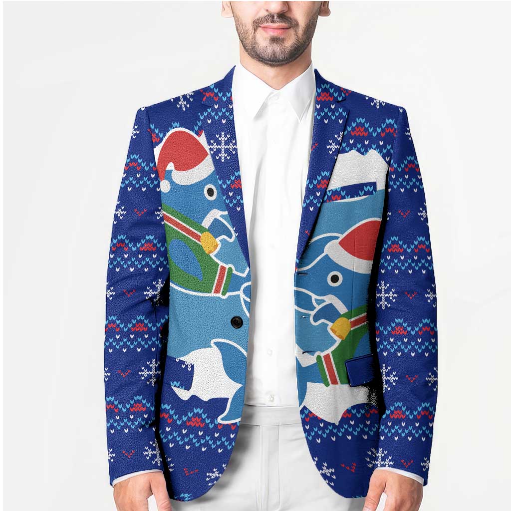 Dolphin Couple Christmas Blazer Funny Xmas Holiday Patterns - Wonder Print Shop
