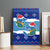 Dolphin Couple Christmas Canvas Wall Art Funny Xmas Holiday Patterns - Wonder Print Shop