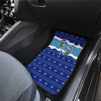 Dolphin Couple Christmas Car Mats Funny Xmas Holiday Patterns - Wonder Print Shop