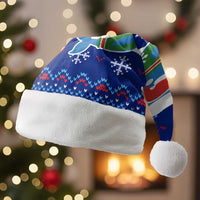 Dolphin Couple Christmas Santa Hat Funny Xmas Holiday Patterns - Wonder Print Shop