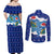 Dolphin Couple Christmas Couples Matching Off Shoulder Maxi Dress and Long Sleeve Button Shirt Funny Xmas Holiday Patterns - Wonder Print Shop