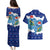 Dolphin Couple Christmas Couples Matching Puletasi and Hawaiian Shirt Funny Xmas Holiday Patterns - Wonder Print Shop