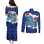 Dolphin Couple Christmas Couples Matching Puletasi and Long Sleeve Button Shirt Funny Xmas Holiday Patterns - Wonder Print Shop