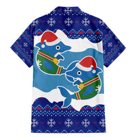 Dolphin Couple Christmas Family Matching Mermaid Dress and Hawaiian Shirt Funny Xmas Holiday Patterns - Wonder Print Shop