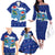 Dolphin Couple Christmas Family Matching Off The Shoulder Long Sleeve Dress and Hawaiian Shirt Funny Xmas Holiday Patterns - Wonder Print Shop