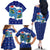 Dolphin Couple Christmas Family Matching Off The Shoulder Long Sleeve Dress and Hawaiian Shirt Funny Xmas Holiday Patterns - Wonder Print Shop