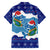Dolphin Couple Christmas Family Matching Off The Shoulder Long Sleeve Dress and Hawaiian Shirt Funny Xmas Holiday Patterns - Wonder Print Shop