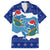 Dolphin Couple Christmas Family Matching Off Shoulder Short Dress and Hawaiian Shirt Funny Xmas Holiday Patterns - Wonder Print Shop